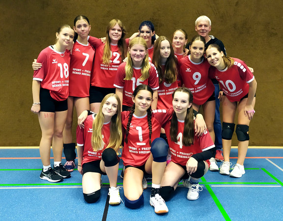 Das weibliche U16-Team des VfL Bad Berleburg (Bezirksliga 18)